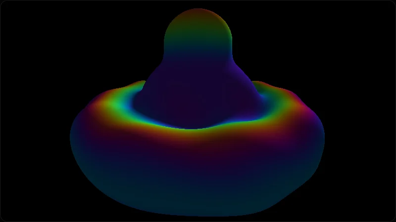 Cảnh SDF hiện tại do Volume Shader BM kết xuất bằng WebGL 2.0